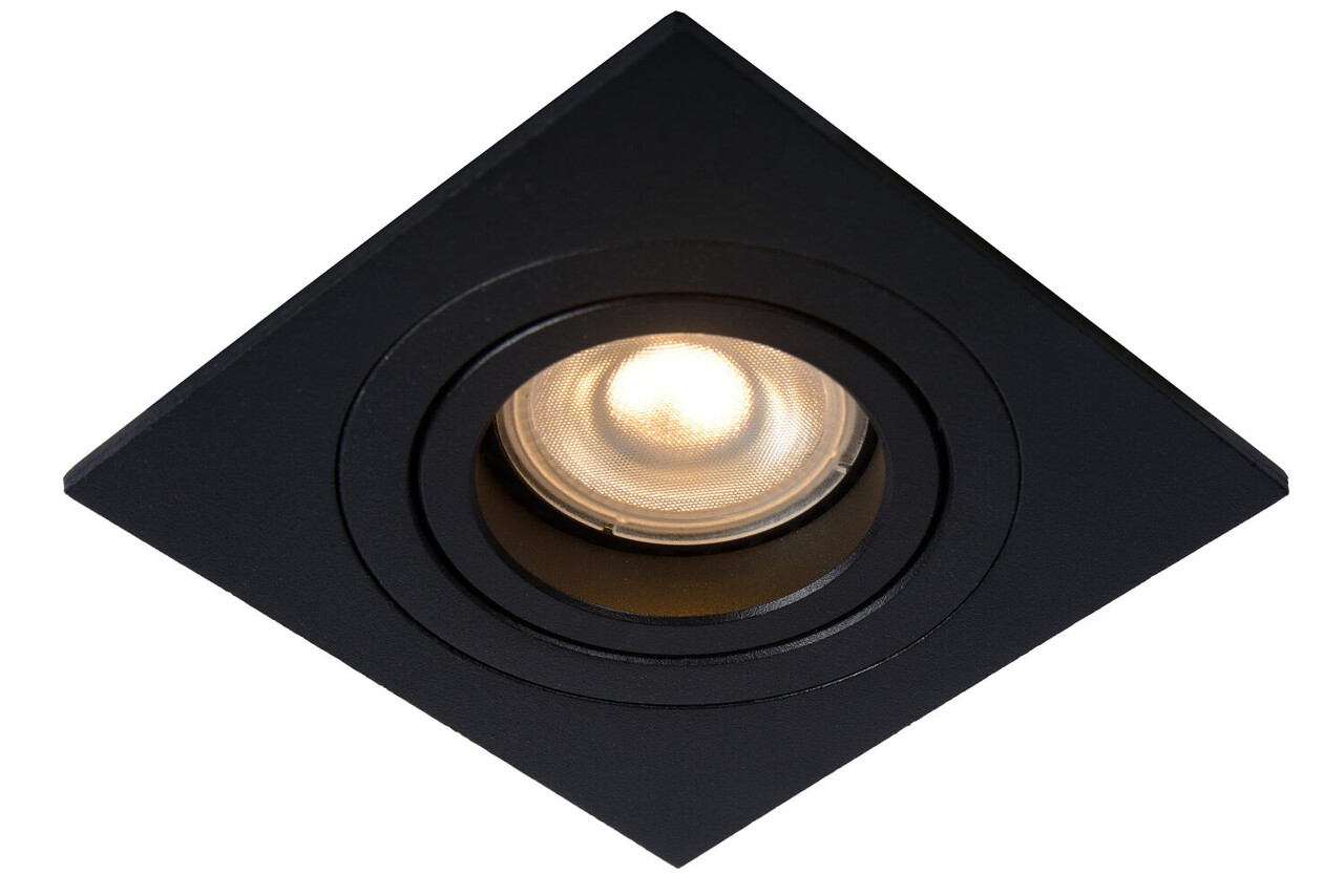 Lucide TUBE - Inbouwspot - 1xGU10 (MR16) - Zwart