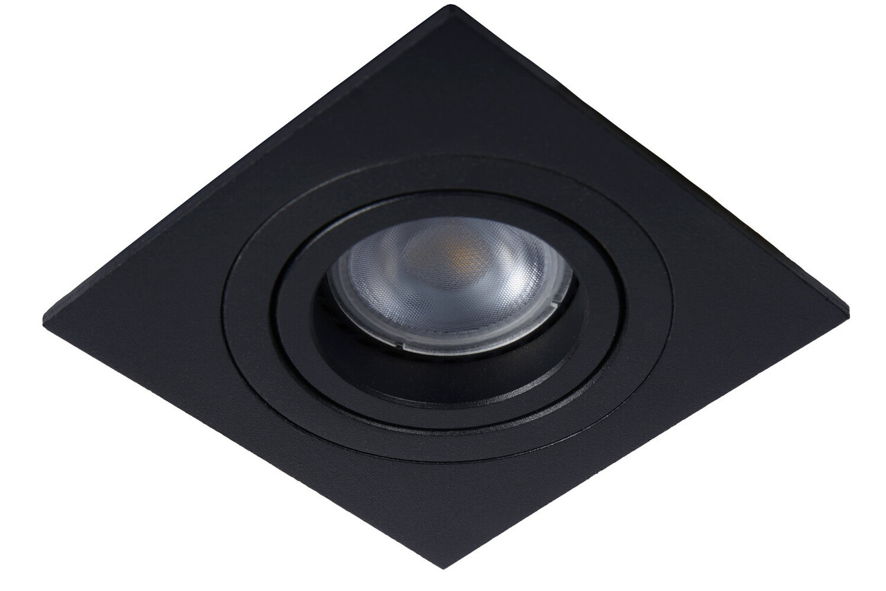 Lucide TUBE - Inbouwspot - 1xGU10 (MR16) - Zwart