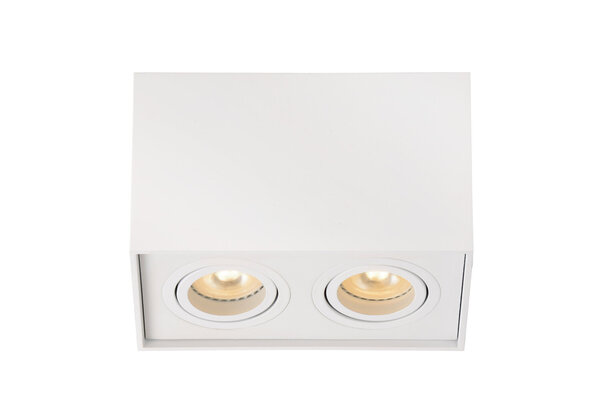 Lucide TUBE - Plafondspot - 2xGU10 (MR16) - Wit Lucide TUBE - Plafondspot - 2xGU10 (MR16) - Wit