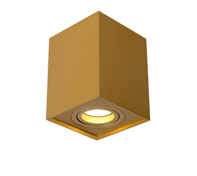 Lucide TUBE - Plafondspot - 1xGU10 (MR16) - Mat Goud / Messing