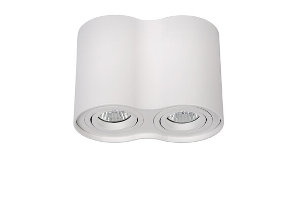 Lucide TUBE - Plafondspot - 2xGU10 (MR16) - Wit Lucide TUBE - Plafondspot - 2xGU10 (MR16) - Wit