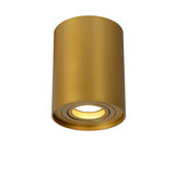 Lucide TUBE - Plafondspot - Ø 9,6 cm - 1xGU10 (MR16) - Mat Goud / Messing