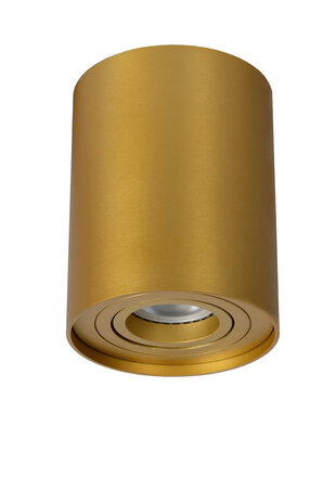 Lucide TUBE - Plafondspot - Ø 9,6 cm - 1xGU10 (MR16) - Mat Goud / Messing Lucide TUBE - Plafondspot - Ø 9,6 cm - 1xGU10 (MR16) - Mat Goud / Messing