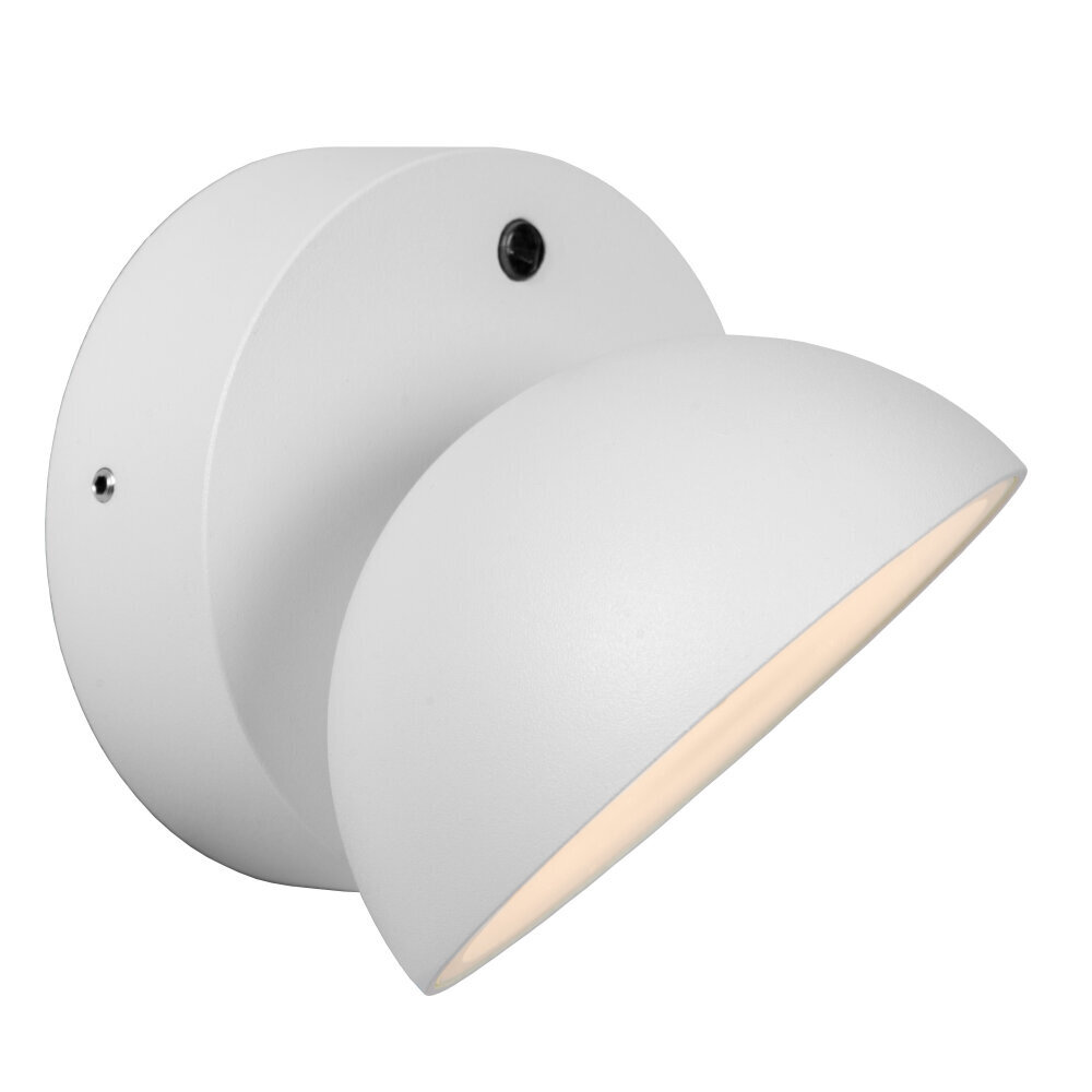 Lucide FINN - Wandlamp Binnen/Buiten - LED - 1x12W 3000K - IP54 - Dag/nacht sensor - Wit