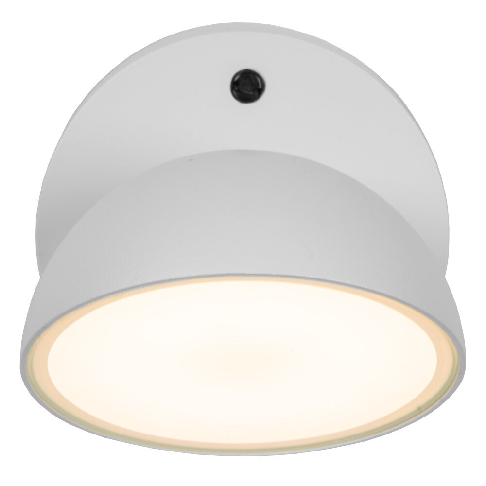 Lucide FINN - Wandlamp Binnen/Buiten - LED - 1x12W 3000K - IP54 - Dag/nacht sensor - Wit