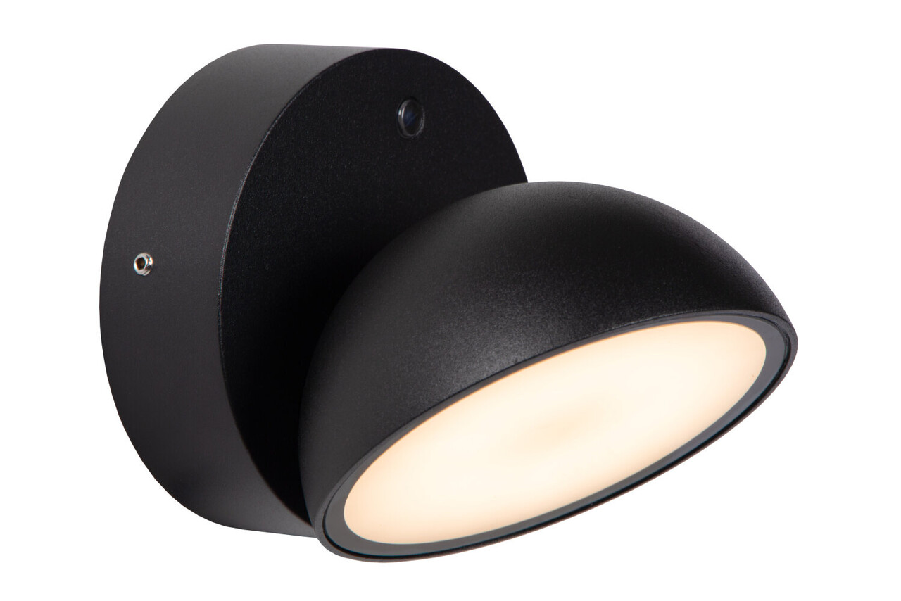 Lucide FINN - Wandlamp Binnen/Buiten - LED - 1x12W 3000K - IP54 - Dag/nacht sensor - Zwart Lucide FINN - Wandlamp Binnen/Buiten - LED - 1x12W 3000K - IP54 - Dag/nacht sensor - Zwart
