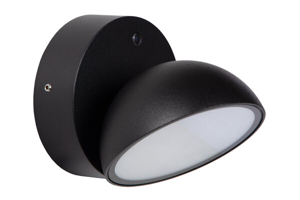 Lucide FINN - Wandlamp Binnen/Buiten - LED - 1x12W 3000K - IP54 - Dag/nacht sensor - Zwart Lucide FINN - Wandlamp Binnen/Buiten - LED - 1x12W 3000K - IP54 - Dag/nacht sensor - Zwart