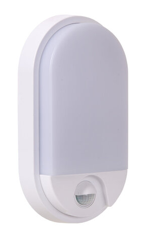 Lucide HUPS IR - Wandlamp Binnen/Buiten - LED - 1x10W 3000K - IP54 - Beweging & dag/nacht sensor - Wit Lucide HUPS IR - Wandlamp Binnen/Buiten - LED - 1x10W 3000K - IP54 - Beweging & dag/nacht sensor - Wit