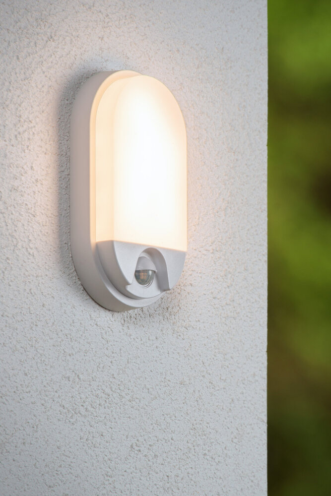 Lucide HUPS IR - Wandlamp Binnen/Buiten - LED - 1x10W 3000K - IP54 - Beweging & dag/nacht sensor - Wit Lucide HUPS IR - Wandlamp Binnen/Buiten - LED - 1x10W 3000K - IP54 - Beweging & dag/nacht sensor - Wit