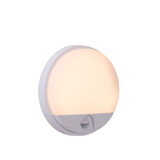 Lucide HUPS IR - Wandlamp Binnen/Buiten - Ø 21 cm - LED - 1x10W 3000K - IP54 - Bewegingssensor - Wit Lucide HUPS IR - Wandlamp Binnen/Buiten - Ø 21 cm - LED - 1x10W 3000K - IP54 - Bewegingssensor - Wit