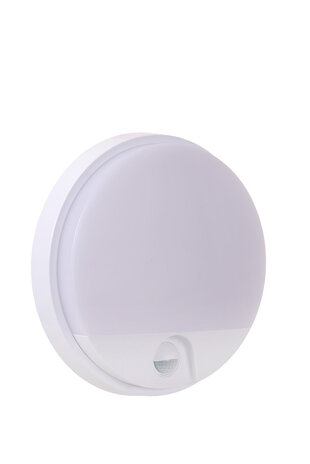 Lucide HUPS IR - Wandlamp Binnen/Buiten - Ø 21 cm - LED - 1x10W 3000K - IP54 - Bewegingssensor - Wit Lucide HUPS IR - Wandlamp Binnen/Buiten - Ø 21 cm - LED - 1x10W 3000K - IP54 - Bewegingssensor - Wit