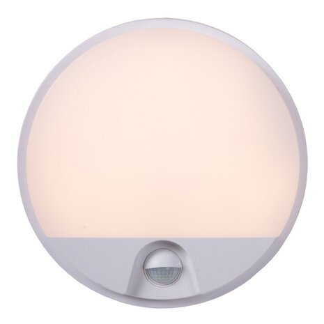 Lucide HUPS IR - Wandlamp Binnen/Buiten - Ø 21 cm - LED - 1x10W 3000K - IP54 - Bewegingssensor - Wit Lucide HUPS IR - Wandlamp Binnen/Buiten - Ø 21 cm - LED - 1x10W 3000K - IP54 - Bewegingssensor - Wit