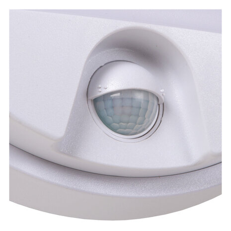 Lucide HUPS IR - Wandlamp Binnen/Buiten - Ø 21 cm - LED - 1x10W 3000K - IP54 - Bewegingssensor - Wit Lucide HUPS IR - Wandlamp Binnen/Buiten - Ø 21 cm - LED - 1x10W 3000K - IP54 - Bewegingssensor - Wit