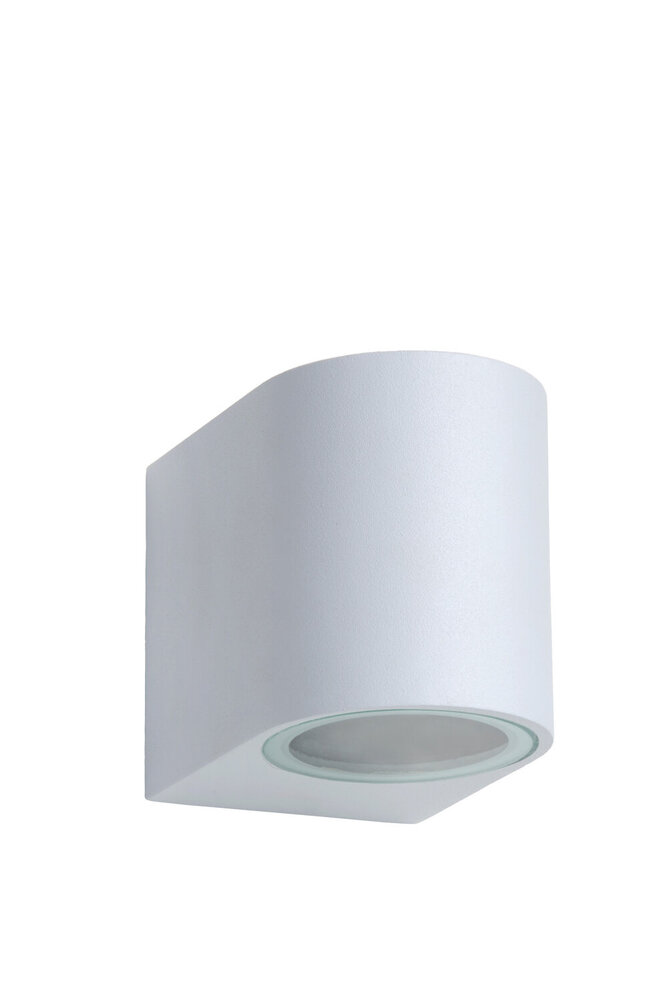 Lucide ZORA-LED - Wandspot / Wandlamp Binnen/Buiten - LED Dimb. - GU10 (MR16) - 1x5W 3000K - IP44 - Wit Lucide ZORA-LED - Wandspot / Wandlamp Binnen/Buiten - LED Dimb. - GU10 (MR16) - 1x5W 3000K - IP44 - Wit
