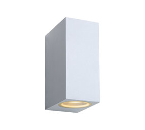 Lucide ZORA-LED - Wandspot / Wandlamp Binnen/Buiten - LED Dimb. - GU10 (MR16) - 2x5W 3000K - IP44 - Wit
