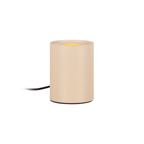 Lucide TUBE - Tafellamp - Ø 9,6 cm - LED 3 StepDim - GU10 (MR16) - 1x5W 2700K - Taupe Lucide TUBE - Tafellamp - Ø 9,6 cm - LED 3 StepDim - GU10 (MR16) - 1x5W 2700K - Taupe