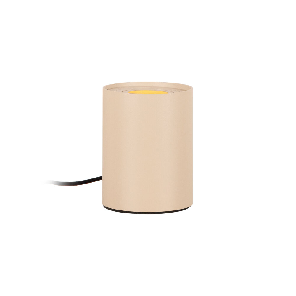 Lucide TUBE - Tafellamp - Ø 9,6 cm - LED 3 StepDim - GU10 (MR16) - 1x5W 2700K - Taupe