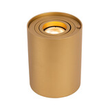 Lucide TUBE - Tafellamp - Ø 9,6 cm - LED 3 StepDim - GU10 (MR16) - 1x5W 2700K - Mat Goud / Messing