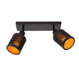 Lucide TAGALOG - Plafondspot - 2xE27 - Zwart Lucide TAGALOG - Plafondspot - 2xE27 - Zwart