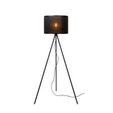 Lucide TAGALOG - Vloerlamp - Ø 55 cm - 1xE27 - Zwart