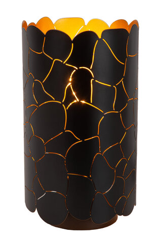 Lucide ALMELO - Tafellamp - Ø 15 cm - 1xE27 - Zwart Lucide ALMELO - Tafellamp - Ø 15 cm - 1xE27 - Zwart