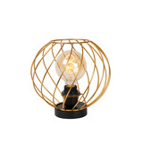 Lucide DANZA - Tafellamp - Ø 25 cm - 1xE27 - Mat Goud / Messing Lucide DANZA - Tafellamp - Ø 25 cm - 1xE27 - Mat Goud / Messing