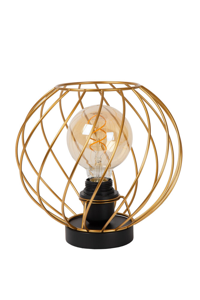 Lucide DANZA - Tafellamp - Ø 25 cm - 1xE27 - Mat Goud / Messing Lucide DANZA - Tafellamp - Ø 25 cm - 1xE27 - Mat Goud / Messing