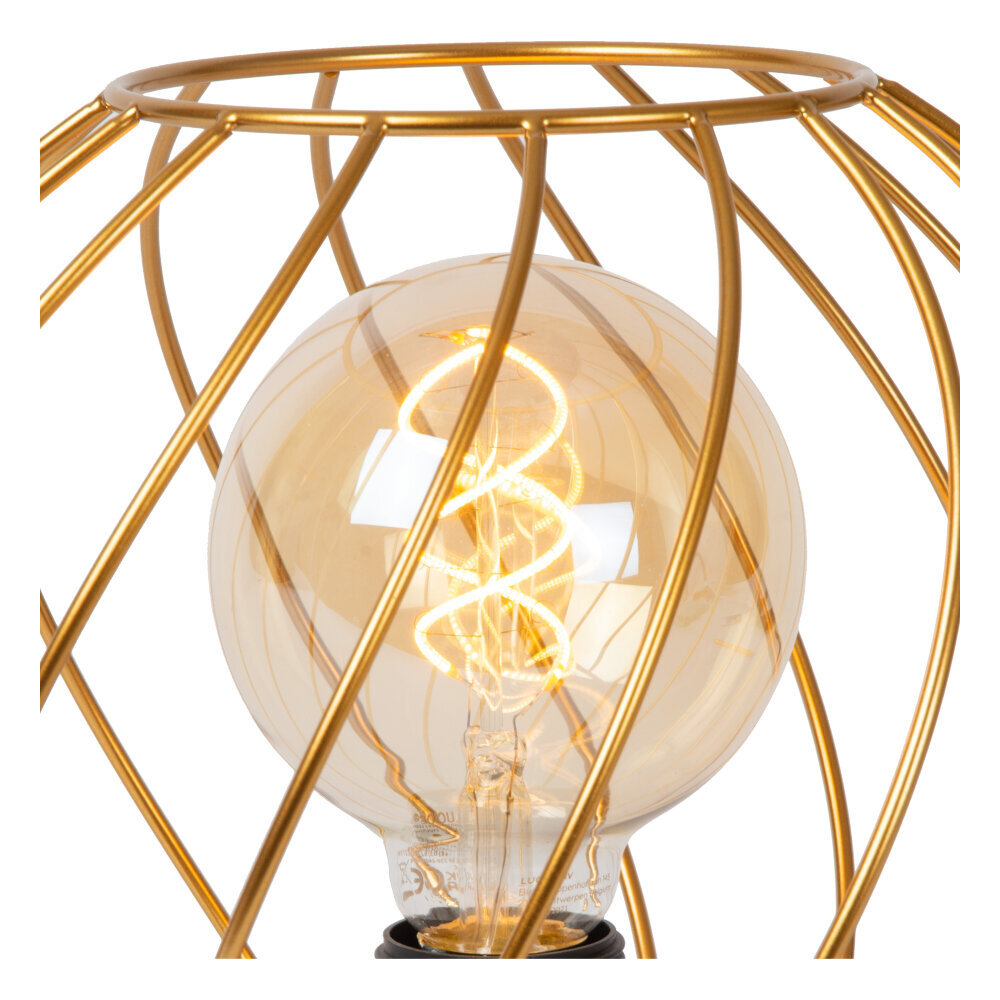 Lucide DANZA - Tafellamp - Ø 25 cm - 1xE27 - Mat Goud / Messing Lucide DANZA - Tafellamp - Ø 25 cm - 1xE27 - Mat Goud / Messing