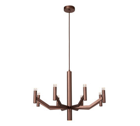 Lucide WELLINGTON - Hanglamp - Ø 60 cm - LED Dimb. - G9 - 2700K - Koffie - Vibes Lucide WELLINGTON - Hanglamp - Ø 60 cm - LED Dimb. - G9 - 2700K - Koffie - Vibes
