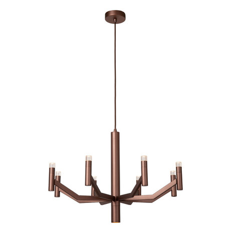 Lucide WELLINGTON - Hanglamp - Ø 60 cm - LED Dimb. - G9 - 2700K - Koffie - Vibes Lucide WELLINGTON - Hanglamp - Ø 60 cm - LED Dimb. - G9 - 2700K - Koffie - Vibes