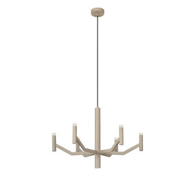 Lucide WELLINGTON - Hanglamp - Ø 60 cm - LED Dimb. - G9 - 2700K - Taupe - Vibes Lucide WELLINGTON - Hanglamp - Ø 60 cm - LED Dimb. - G9 - 2700K - Taupe - Vibes