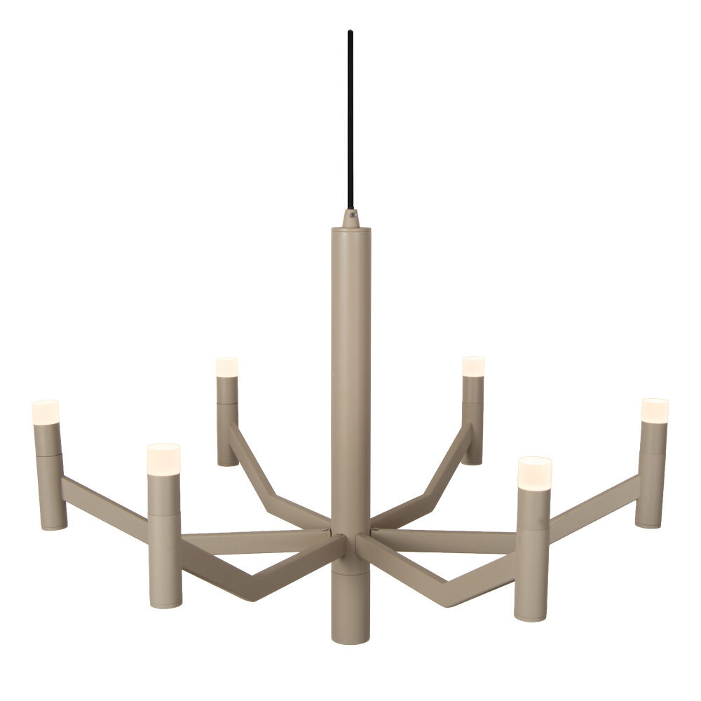 Lucide WELLINGTON - Hanglamp - Ø 60 cm - LED Dimb. - G9 - 2700K - Taupe - Vibes Lucide WELLINGTON - Hanglamp - Ø 60 cm - LED Dimb. - G9 - 2700K - Taupe - Vibes