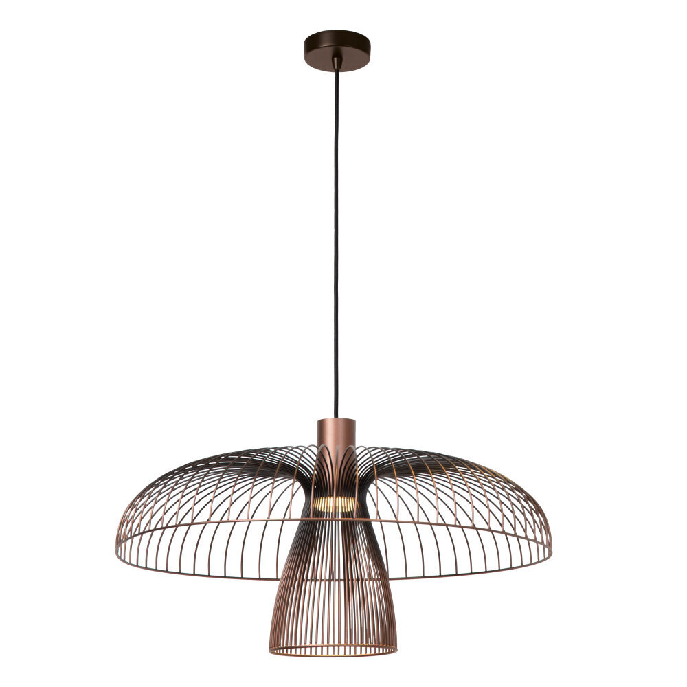 Lucide NIGELLA - Hanglamp - Ø 60 cm - 1xGU10 (MR16) - Koffie - Essential Lucide NIGELLA - Hanglamp - Ø 60 cm - 1xGU10 (MR16) - Koffie - Essential