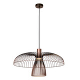 Lucide NIGELLA - Hanglamp - Ø 60 cm - 1xGU10 (MR16) - Koffie - Essential