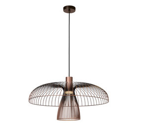 Lucide NIGELLA - Hanglamp - Ø 60 cm - 1xGU10 (MR16) - Koffie - Essential Lucide NIGELLA - Hanglamp - Ø 60 cm - 1xGU10 (MR16) - Koffie - Essential