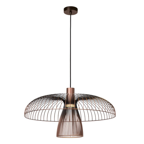 Lucide NIGELLA - Hanglamp - Ø 60 cm - 1xGU10 (MR16) - Koffie - Essential Lucide NIGELLA - Hanglamp - Ø 60 cm - 1xGU10 (MR16) - Koffie - Essential