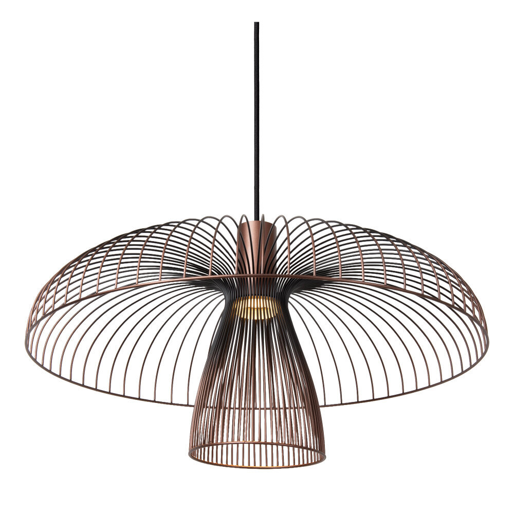 Lucide NIGELLA - Hanglamp - Ø 60 cm - 1xGU10 (MR16) - Koffie - Essential Lucide NIGELLA - Hanglamp - Ø 60 cm - 1xGU10 (MR16) - Koffie - Essential