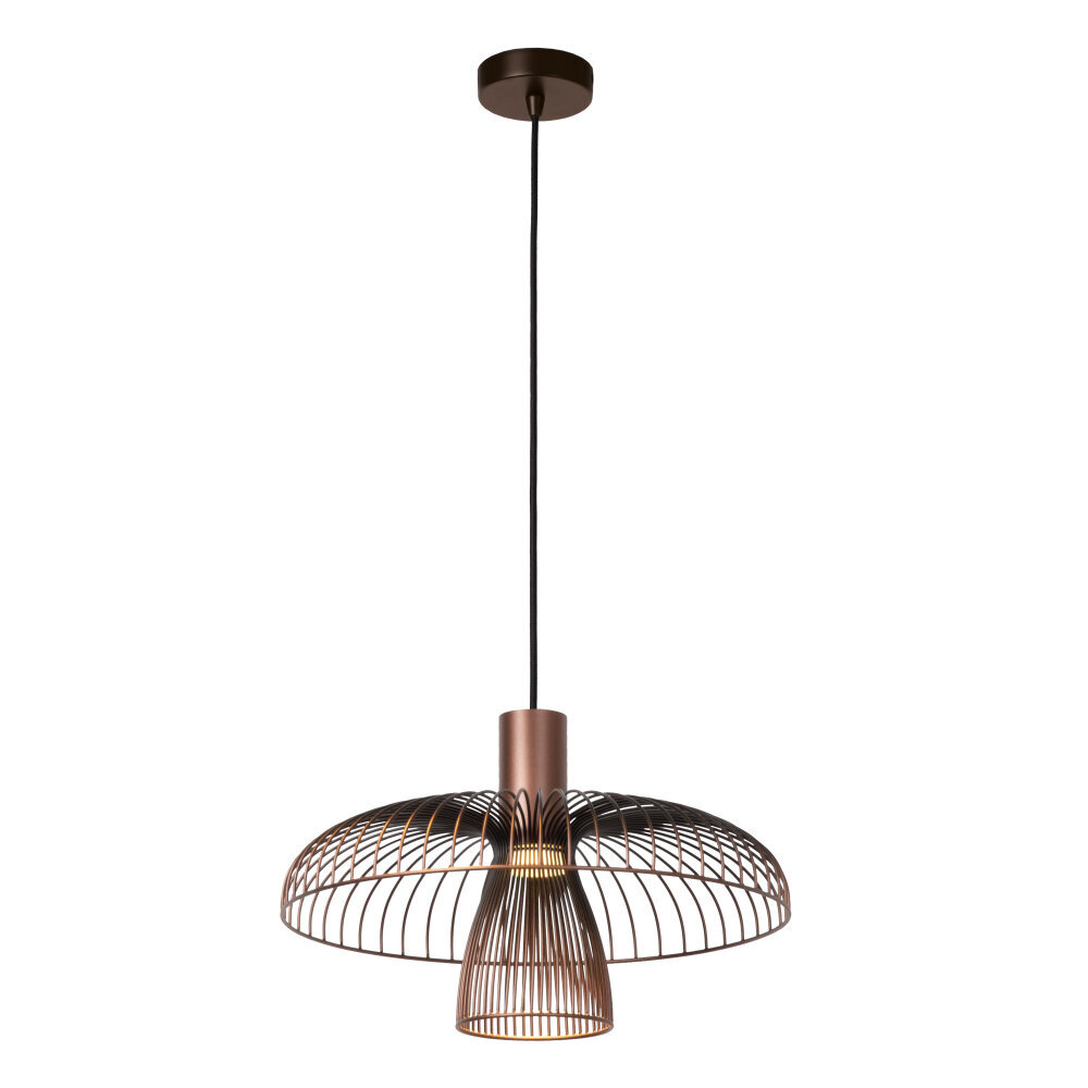 Lucide NIGELLA - Hanglamp - Ø 40,5 cm - 1xGU10 (MR16) - Koffie - Essential Lucide NIGELLA - Hanglamp - Ø 40,5 cm - 1xGU10 (MR16) - Koffie - Essential