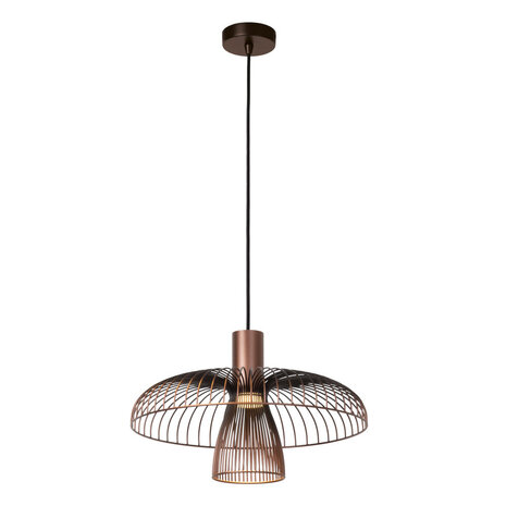 Lucide NIGELLA - Hanglamp - Ø 40,5 cm - 1xGU10 (MR16) - Koffie - Essential Lucide NIGELLA - Hanglamp - Ø 40,5 cm - 1xGU10 (MR16) - Koffie - Essential