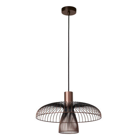 Lucide NIGELLA - Hanglamp - Ø 40,5 cm - 1xGU10 (MR16) - Koffie - Essential Lucide NIGELLA - Hanglamp - Ø 40,5 cm - 1xGU10 (MR16) - Koffie - Essential