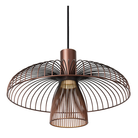Lucide NIGELLA - Hanglamp - Ø 40,5 cm - 1xGU10 (MR16) - Koffie - Essential Lucide NIGELLA - Hanglamp - Ø 40,5 cm - 1xGU10 (MR16) - Koffie - Essential