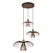 Lucide NIGELLA - Hanglamp - Ø 76 cm - 3xGU10 (MR16) - Koffie - Essential Lucide NIGELLA - Hanglamp - Ø 76 cm - 3xGU10 (MR16) - Koffie - Essential