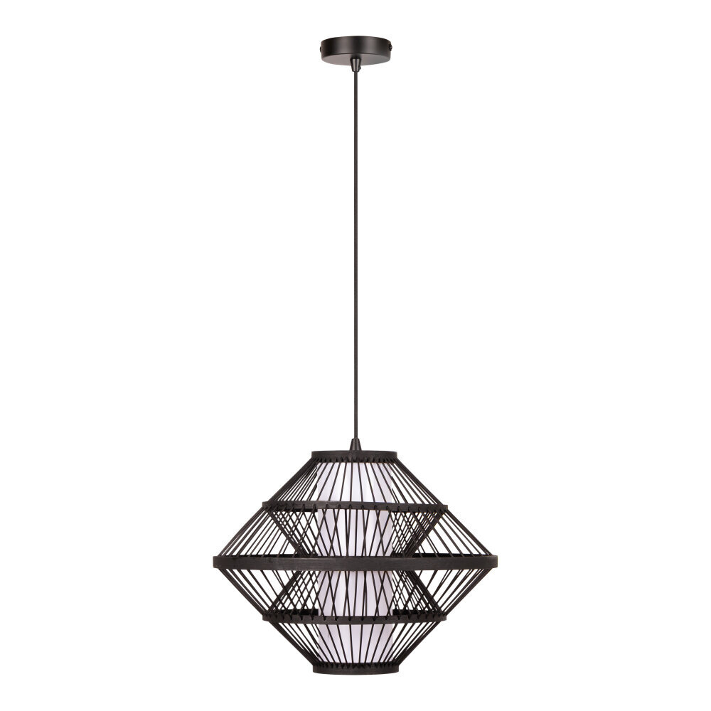 Lucide PASQUINO - Hanglamp - Ø 40 cm - 1xE27 - Zwart - Essential