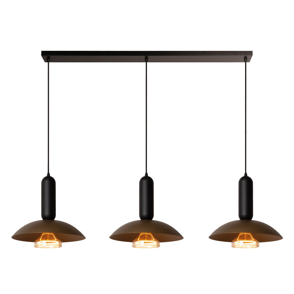 Lucide GRANTHAM - Hanglamp - 3xE27 - Koffie - Essential Lucide GRANTHAM - Hanglamp - 3xE27 - Koffie - Essential