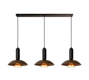 Lucide GRANTHAM - Hanglamp - 3xE27 - Koffie - Essential Lucide GRANTHAM - Hanglamp - 3xE27 - Koffie - Essential