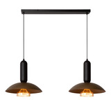 Lucide GRANTHAM - Hanglamp - 2xE27 - Koffie - Essential