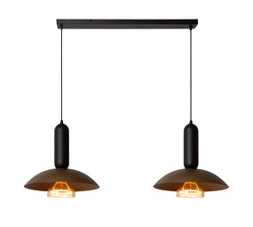 Lucide GRANTHAM - Hanglamp - 2xE27 - Koffie - Essential