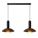 Lucide GRANTHAM - Hanglamp - 2xE27 - Koffie - Essential
