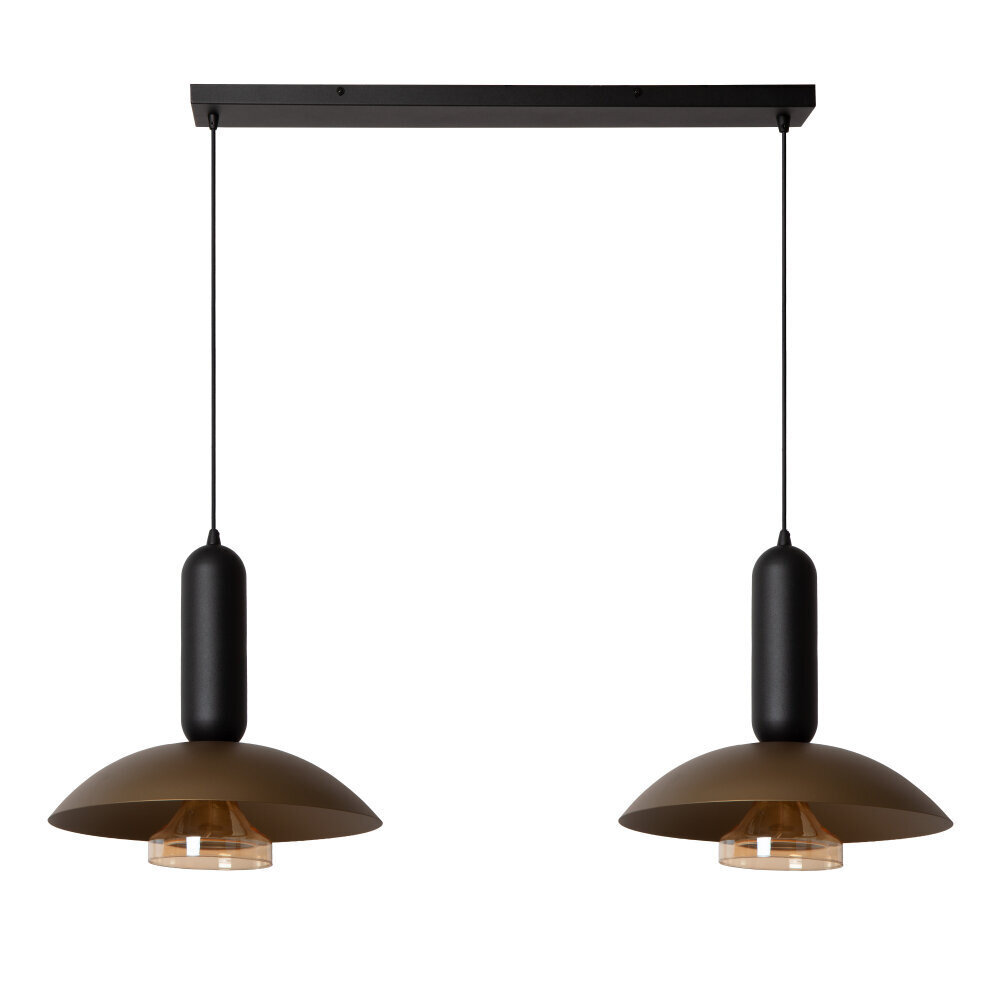 Lucide GRANTHAM - Hanglamp - 2xE27 - Koffie - Essential