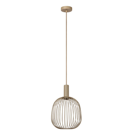 Lucide ESTEREL - Hanglamp - Ø 25 cm - 1xGU10 (MR11) - Taupe - Essential